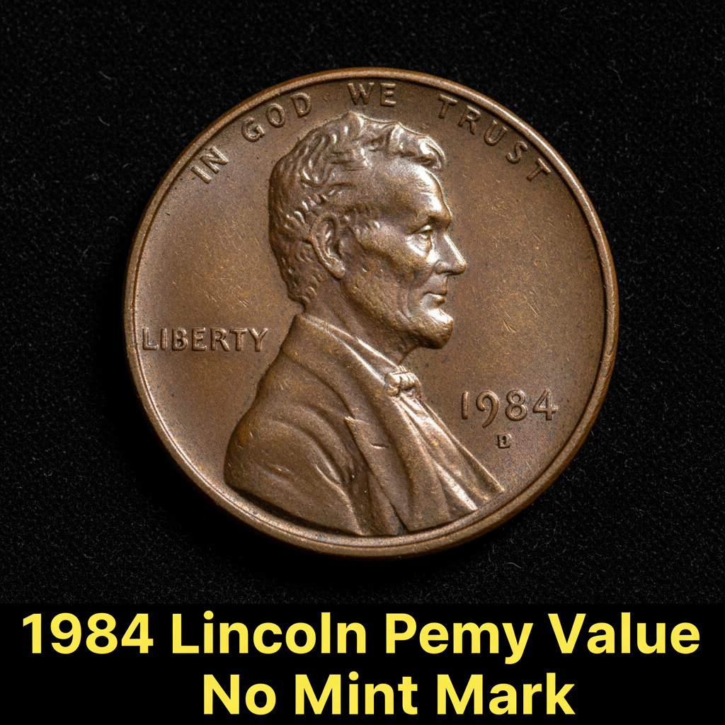 1984 lincoln penny value with no mint mark and wha