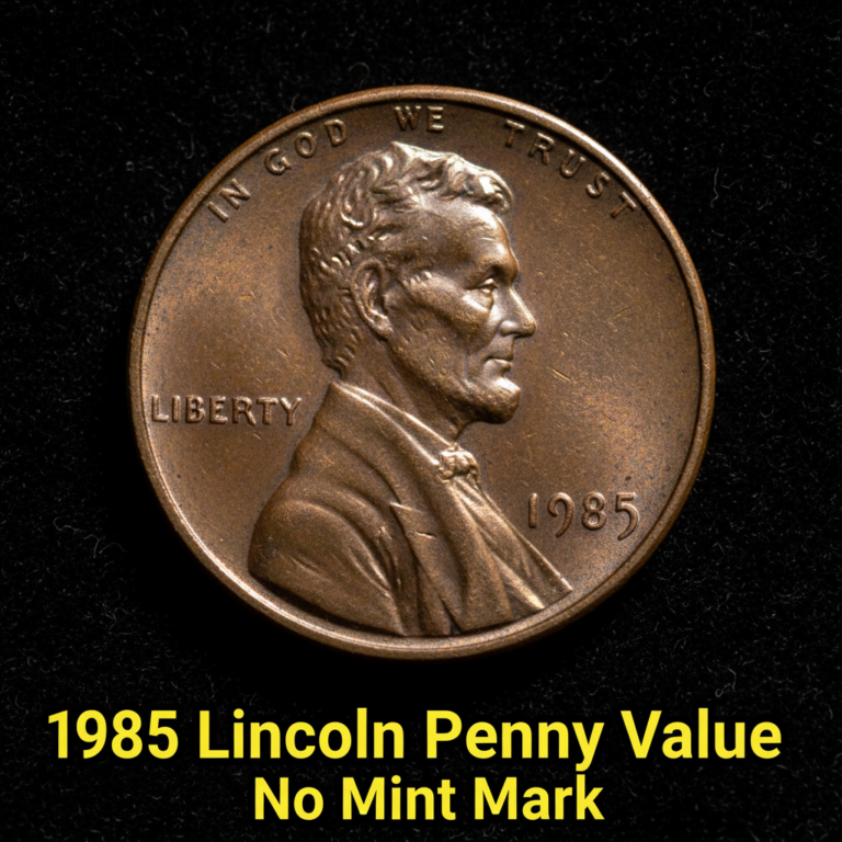 1985 lincoln penny value with no mint mark and wha
