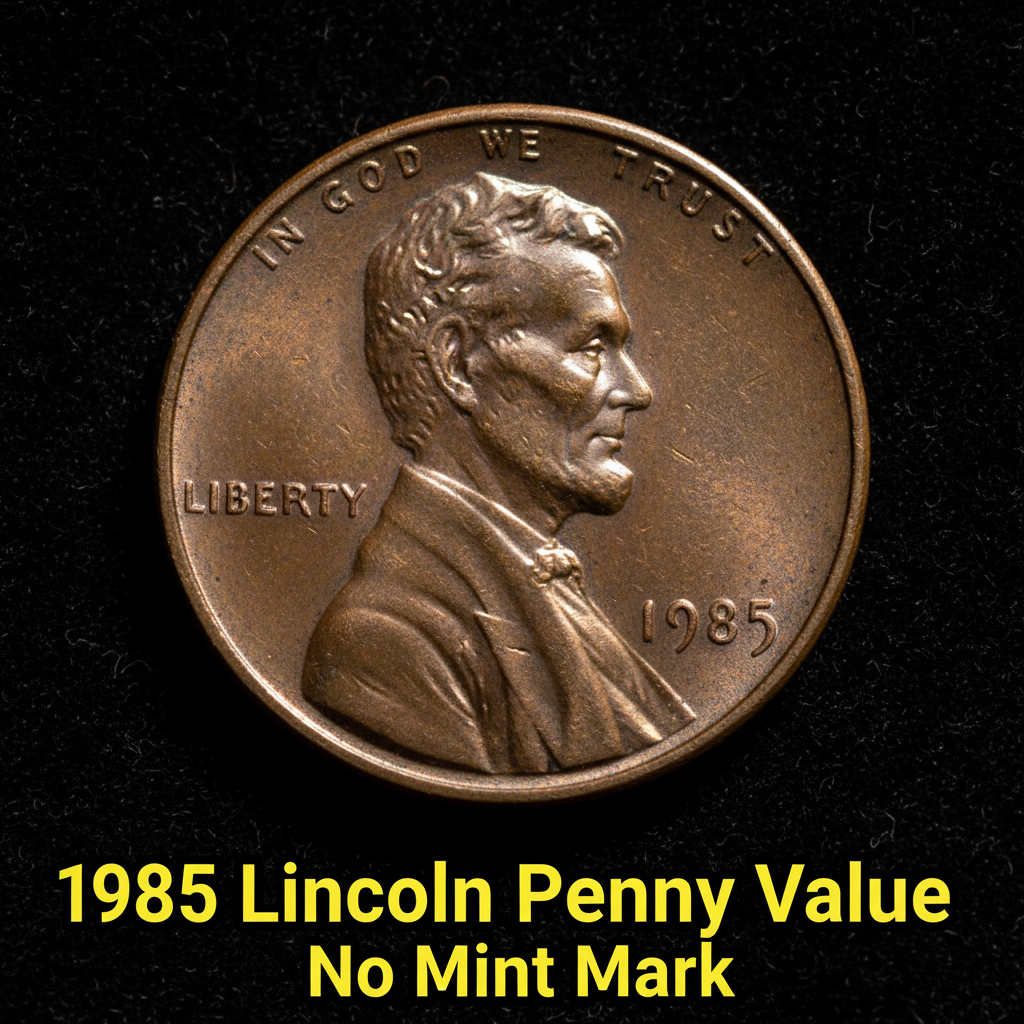 1985 lincoln penny value with no mint mark and wha