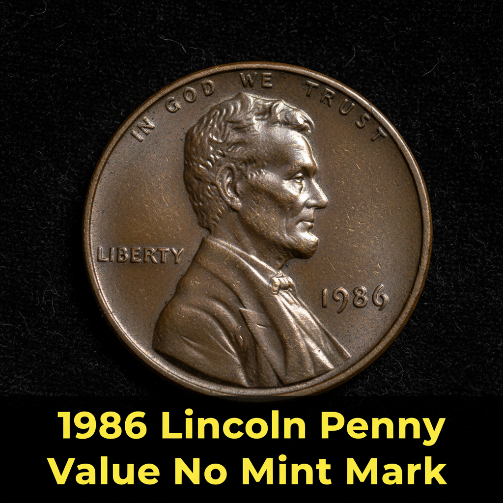 1986 lincoln penny value no mint mark what its wo