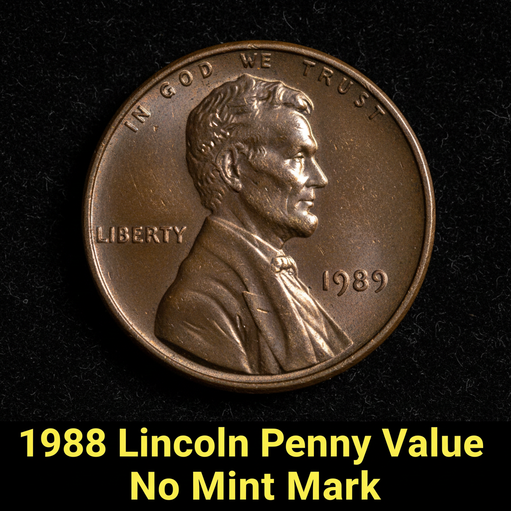 1988 lincoln penny value no mint mark what its wo