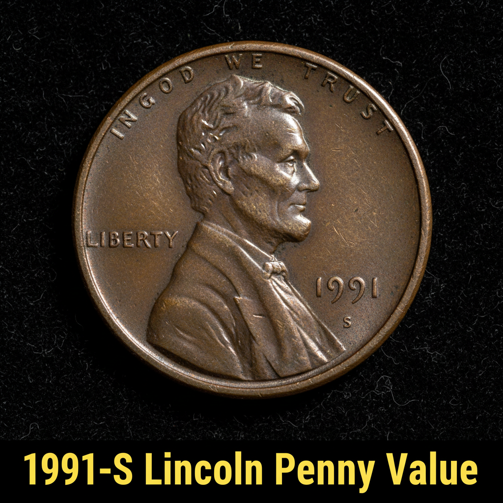 1991 s lincoln penny value how much is it really w