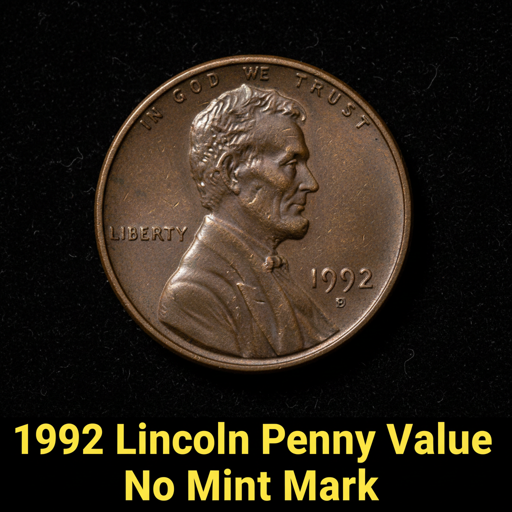 1992 lincoln penny value no mint mark what its wo