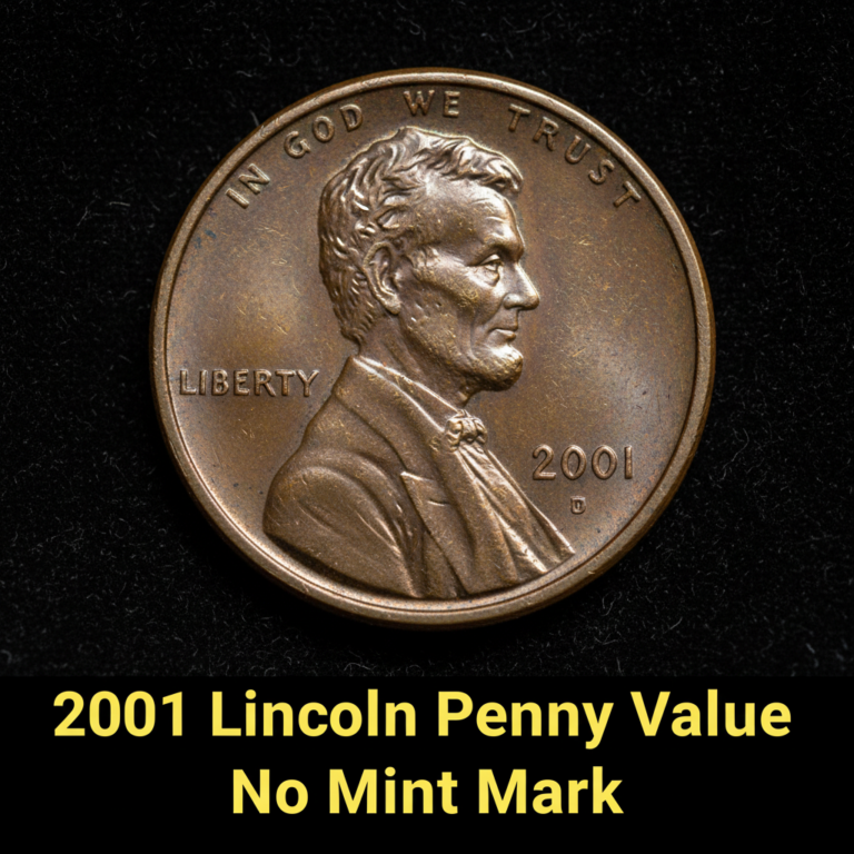 2001 lincoln penny value with no mint mark and wha
