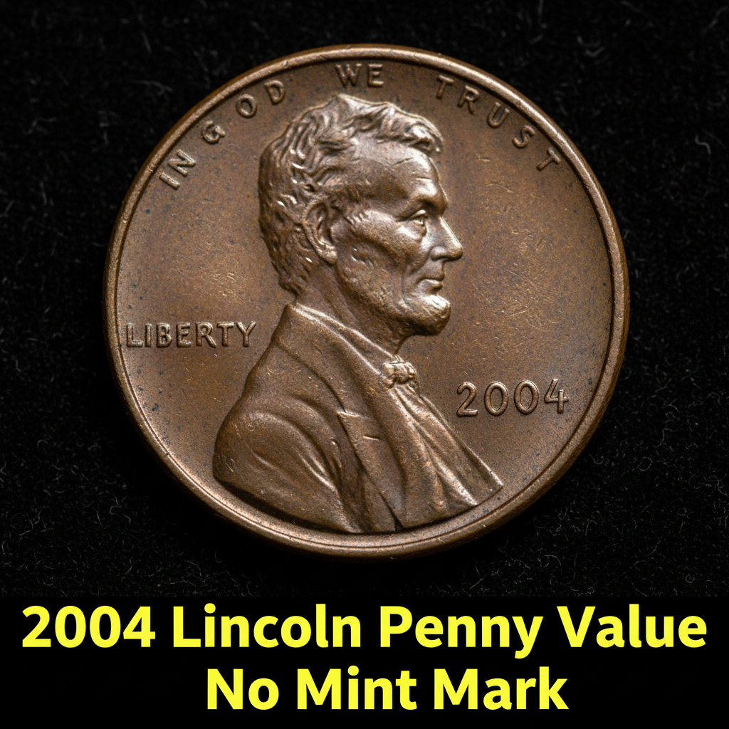 2004 lincoln penny value no mint mark what its wo